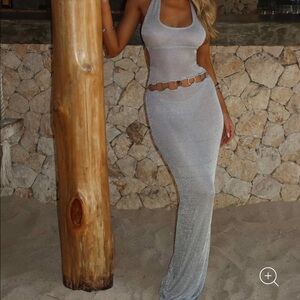 Silver Maxi Dress - Outcast Clothing